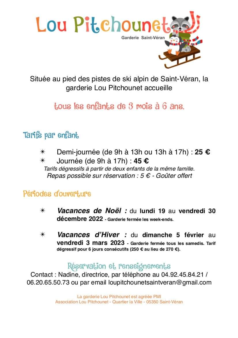 Affiche garderie 2023